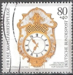 Stamps Germany -  Para el bienestar.preciosos relojes antiguos de colecciones alemanas.