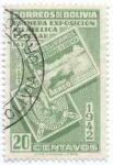 Stamps Bolivia -  Primera exposicion filatelica escolar