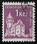 Stamps Czechoslovakia -  Castillo Smolenice