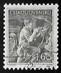 Sellos de Europa - Checoslovaquia -  Minero