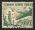 Sellos de America - Chile -  Avion