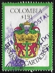Sellos de America - Colombia -  Escudo oficial de Cartagena de Indias