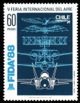 Stamps Chile -  FERIA INTERNACIONAL DEL AIRE