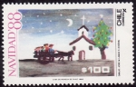 Stamps Chile -  NAVIDAD 88