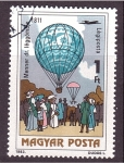 Stamps Hungary -  Globos aerostáticos