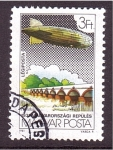 Stamps Hungary -  Zepelines por el múndo