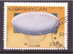 Stamps : Asia : Azerbaijan :  serie- 1º dirigible