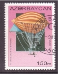 Stamps : Asia : Azerbaijan :  serie- 1º dirigible