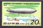 Stamps North Korea -  serie- Dirigibles