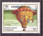 Sellos de Asia - Camboya -  serie- Dirigibles