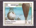 Sellos de Asia - Camboya -  serie- Dirigibles