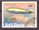 Sellos del Mundo : Asia : Vietnam : serie- Dirigibles