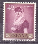 Stamps Spain -  serie- Goya