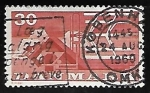 Stamps Denmark -  Maquina agricola