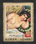 Sellos de Asia - Emiratos �rabes Unidos -  Ajman - Pintura de Renoir