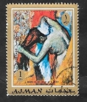 Sellos de Asia - Emiratos rabes Unidos -  Ajman - Pintura de Degas