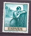 Stamps Spain -  Día del Sello- Romero de Torres