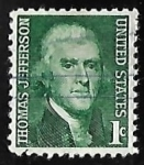 Stamps United States -  Thomas Jefferson