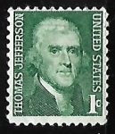 Stamps United States -  Thomas Jefferson