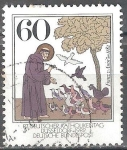 Stamps Germany -  87 º Congreso Católico alemán en Dusseldorf 1982 - Franz von Assisi en 1182.