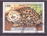 Sellos de Asia - Camboya -  serie- Gatos salvajes