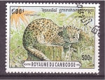 Stamps Cambodia -  serie- Gatos salvajes