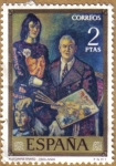 Stamps : Europe : Spain :  SOLANA - Autorretrato