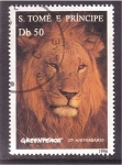 Stamps São Tomé and Príncipe -  Greenpeace 25º aniv.
