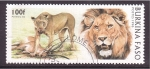 Stamps : Africa : Burkina_Faso :  serie- Felinos