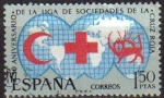 Stamps Spain -  ESPAÑA 1969 1925 Sello L Aniversario Liga de Sociedades de la Cruz Roja usado