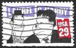 Stamps United States -  1967 - Laurel y Hardy