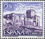 Stamps Spain -  ESPAÑA 1969 1929 Sello Nuevo Serie Castillos de España Velez Blanco Almeria c/señal charnela