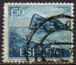 Stamps Spain -  ESPAÑA 1969 1933 Sello Pro Trabajadores de Gibraltar  Vistas del Peñon Usado