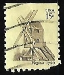 Stamps United States -  Molinos de viento - Virginia 1720