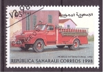 Stamps Spain -  serie- Camiones de bomberos