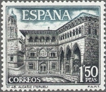 Stamps Spain -  ESPAÑA 1969 1935 Sello Nuevo Serie Turistica Ayuntamiento Alcañiz Teruel