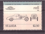 Sellos de America - Santa Lucia -  serie- AUTO 100