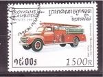 Sellos de Asia - Camboya -  serie- Camiones de bomberos