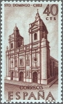 Stamps Spain -  ESPAÑA 1969 1939 Sello Nuevo Serie Forjadores de America Convento Sto. Domingo Santiago Chile