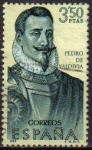 Stamps Spain -  ESPAÑA 1969 1942 Sello Nuevo Serie Forjadores de America Pedro de Valdivia
