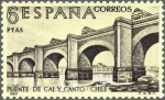 Sellos de Europa - Espaa -  ESPAÑA 1969 1943 Sello Nuevo Serie Forjadores de America Puente de Cal y Canto sobre rio Mapocho