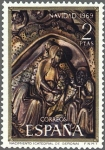 Stamps Spain -  ESPAÑA 1969 1945 Sello Nuevo Serie Navidad Catedral de Gerona Natividad Señor retablo Catedral Geron
