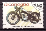 Sellos del Mundo : America : Nicaragua : Cent. motocicleta