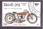 Sellos de Asia - Laos -  serie- Motocicletas