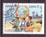 Sellos de Asia - Laos -  10º aniv.