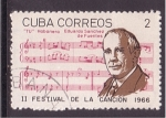 Stamps Cuba -  II fest. canción