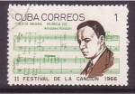Sellos de America - Cuba -  II fest. canción