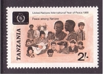 Stamps Tanzania -  Año Intern. de la Paz