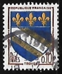 Stamps France -  Escudo de armas - Troyes
