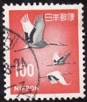 Stamps : Asia : Japan :  Grulla Japonesa o de cráneo rojo